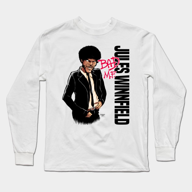 Jules Winnfield: Bad M.F. Long Sleeve T-Shirt by DonovanAlex